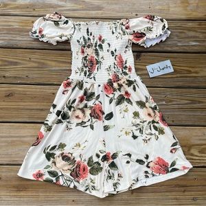 J For Justify White Floral Romper